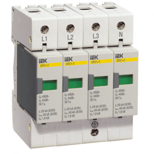 УЗИП ОПС1-C (4P,20кА,400В) УЗИП ОПС1-C (4P,20кА,400В)